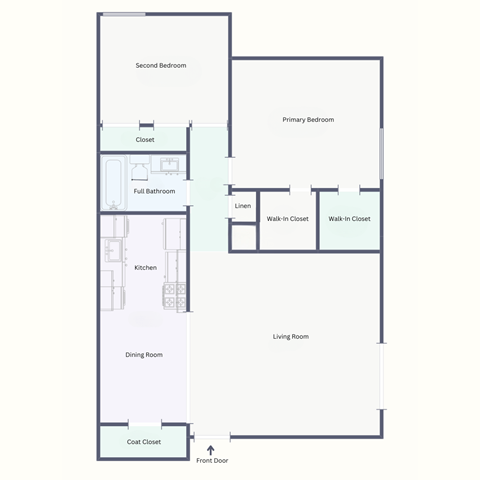 a floor plan of a house